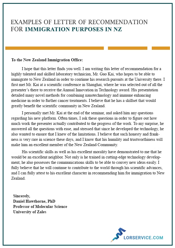 cover letter new zealand visitor visa